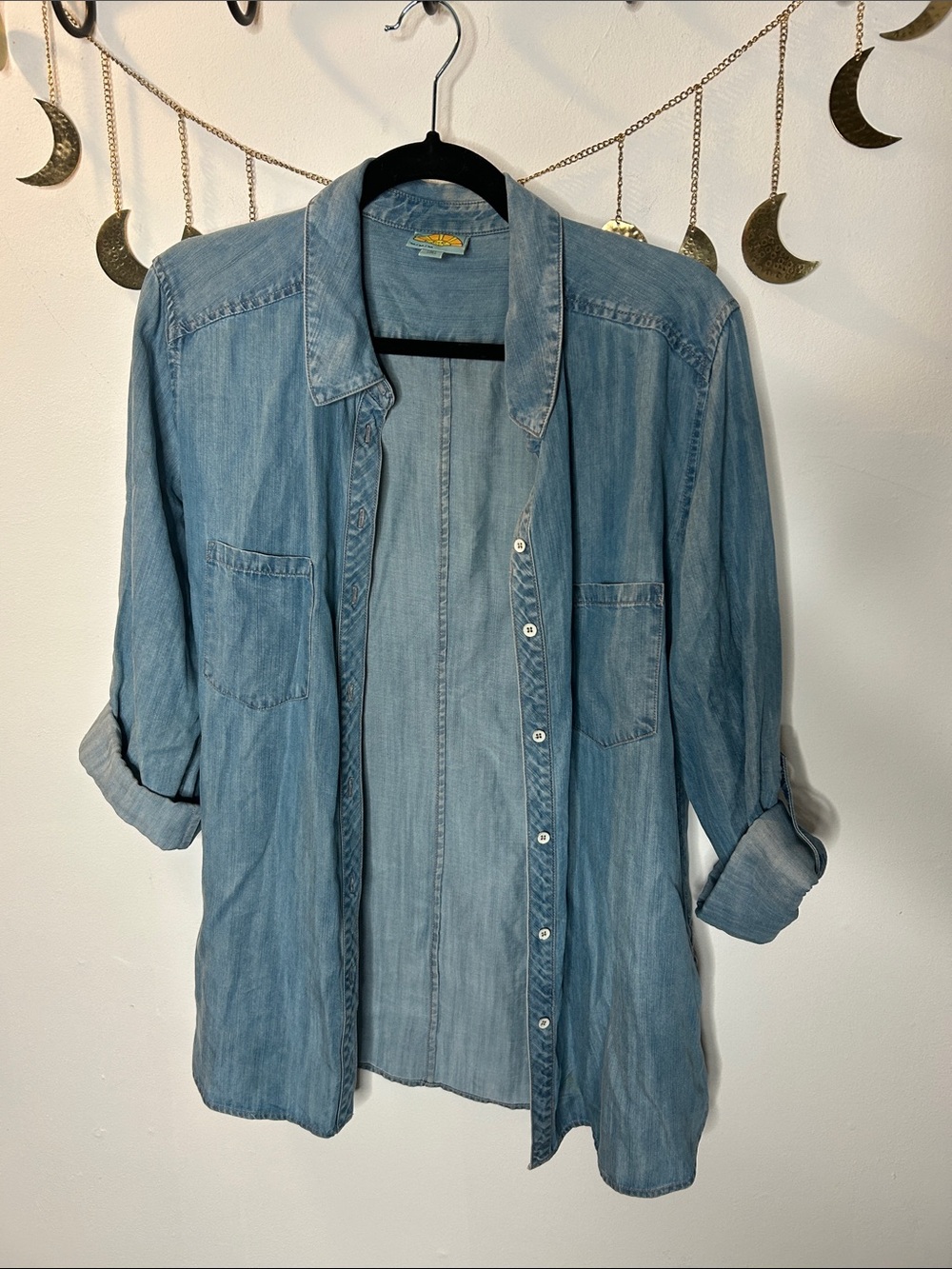 C&C California Light Blue Denim Button-Down Shirt